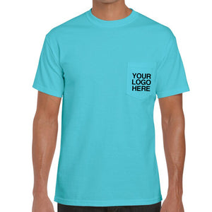 Customizable Adult Pocket T-Shirt (10 Colors Available)