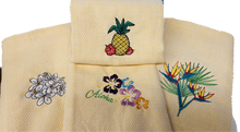 Load image into Gallery viewer, Cotton Kitchen Towel Set-Hawaiian Flowers
